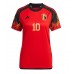 Cheap Belgium Eden Hazard #10 Home Football Shirt Women World Cup 2022 Short Sleeve